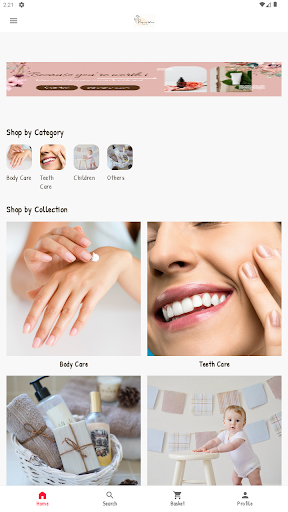 Android application Panorama Cosmetics screenshort