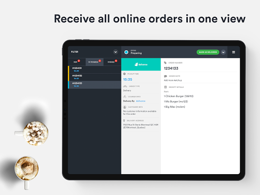 Deliverect: online order hub Screen 3