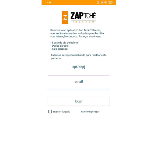 Android application Zap Tchê Telecom screenshort