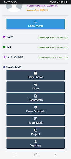 Kamaraj International School Screen 2