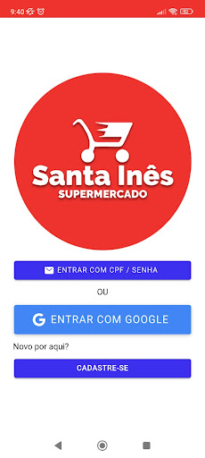 Android application Santa Inês Supermercado screenshort