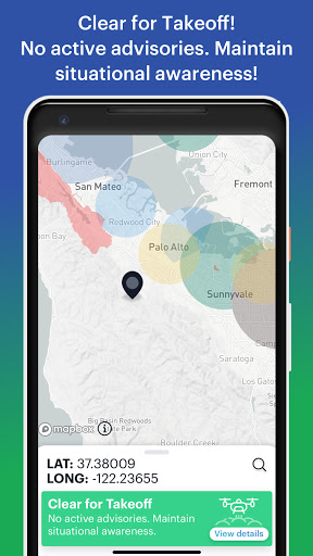Screenshot of B4UFLY by FAA