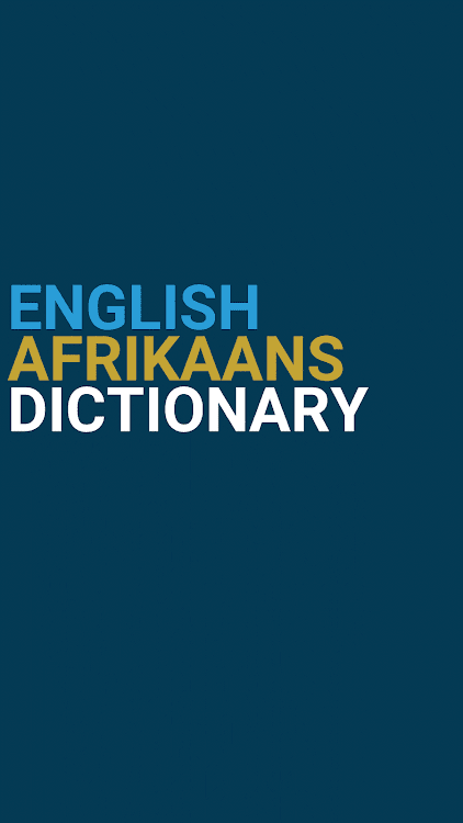 English : Afrikaans Dictionary - 3.0.2 - (Android)
