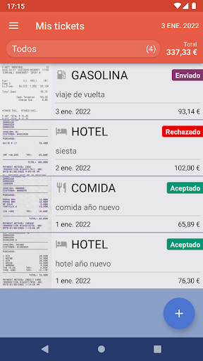 Android application ccFotoTicket screenshort