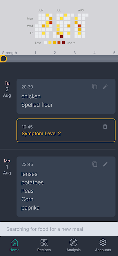 Android application Foodolyst screenshort