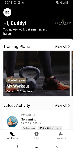 Android application Bernstein Gym screenshort