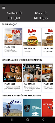 Android application Tem Bônus screenshort