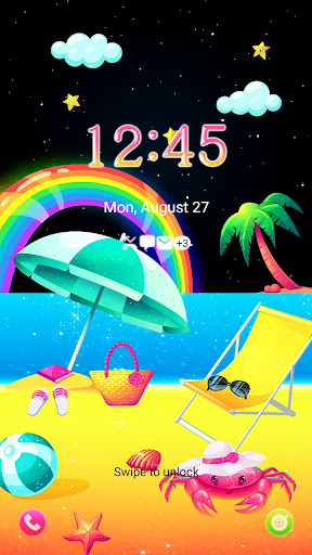 Colorful Beach - Wallpaper Screen 2