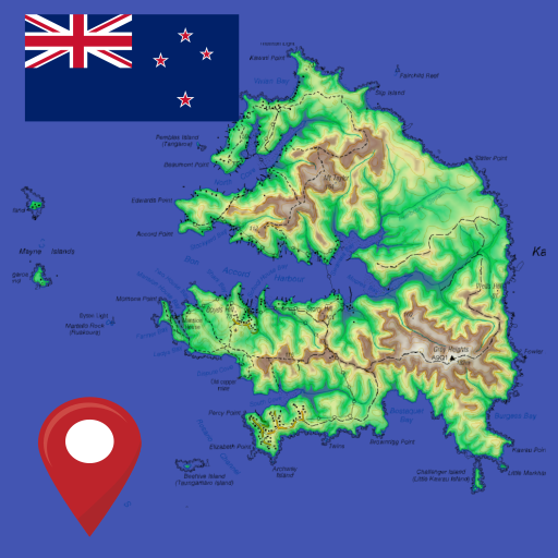 Kawau Island Offline Topo map logo