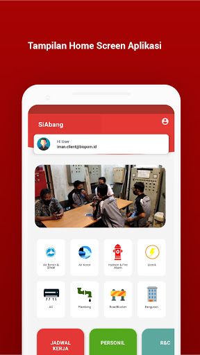 Android application SIAbang Client screenshort