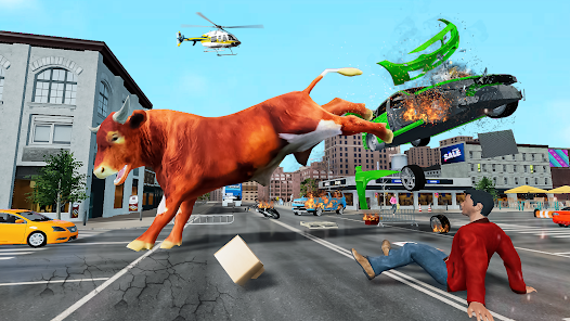 Imágen 2 Angry Wild Bull Attack Game 3d android