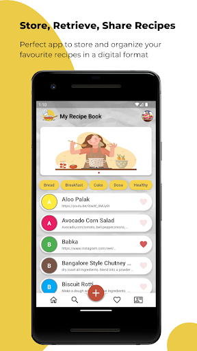 Android application MyRecipeBook: Recipe Keeper screenshort