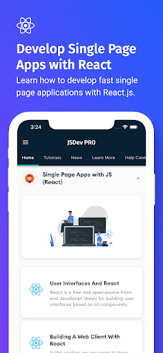 Screenshot of Learn JavaScript - JSDev [PRO]