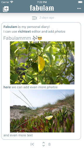 Android application Fabulam - Personal Diary screenshort