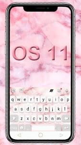 Os11 Pink Marble Keyboard Them Unknown