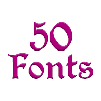 Fonts for FlipFont 50 #3