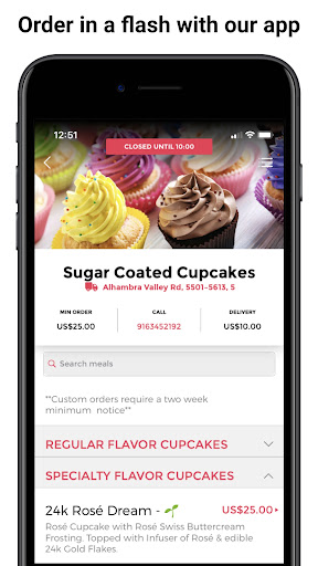 Android application Sugar Coated Cupcakes LLC screenshort