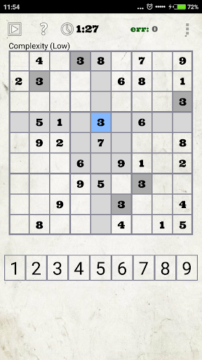 Android application Sudoku screenshort