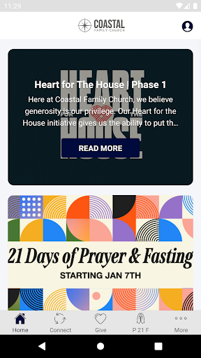 Android application Coastal Family Church screenshort
