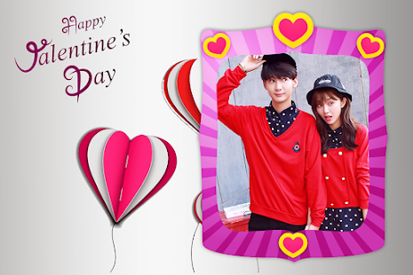 Valentine's day photo frame Screenshot