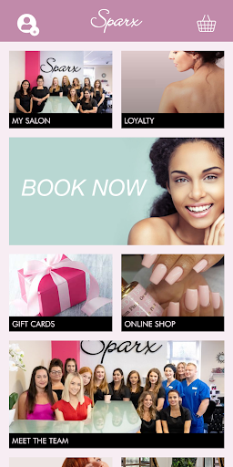 Android application Sparx Beauty screenshort