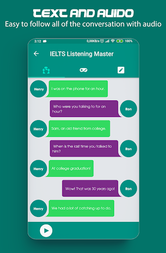 Practice IELTS listening Screen 3