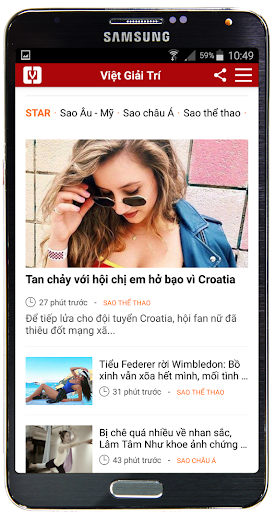 Việt Giải Trí - Tin Tức Screen 2