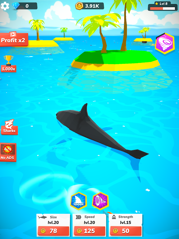Idle Shark World - Tycoon Game MOD APK 02