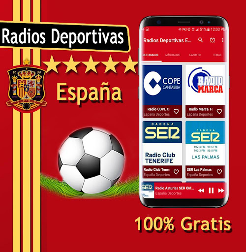 Android application Radio Deportiva de España screenshort