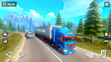 US Police Car Transporter Game APK צילום מסך #4