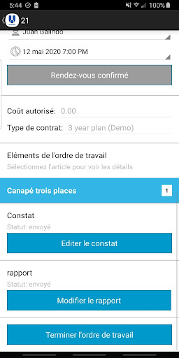 UNITERS Techniciens Screen 2