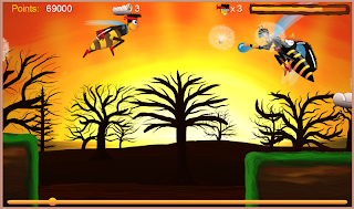 Justin the Bee: Ninja Runner - Screenshot 1