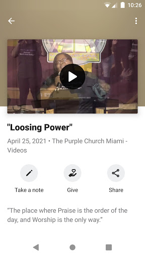 The Purple Church Screen 3