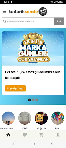 Android application Tedariksende screenshort