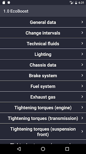 TechApp for Ford Screen 3