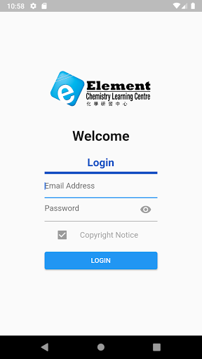 Android application Element Chemistry screenshort