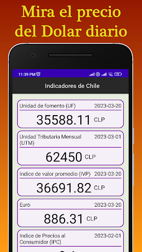 Indicadores Chile Screen 2