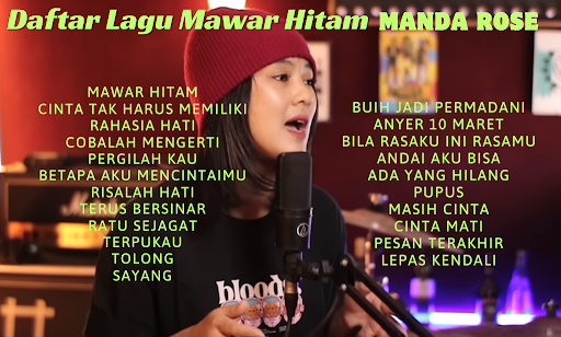 Android application Lagu Mawar Hitam Manda Rose screenshort