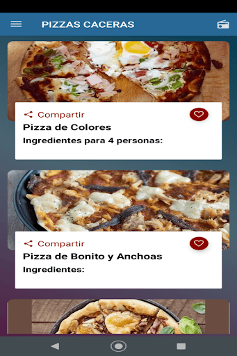 Recetas de Pizzas Caseras
