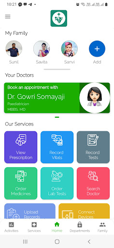 Android application Aruna Clinic screenshort