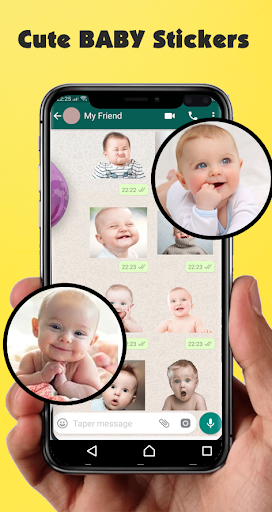 Funny Baby Stickers for whatsa Screen 3