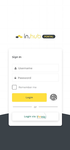 Android application Inhub Portal screenshort