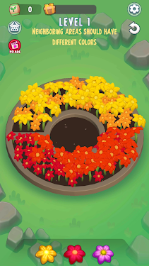 #1. Color Flower Puzzle (Android) By: Rich Games