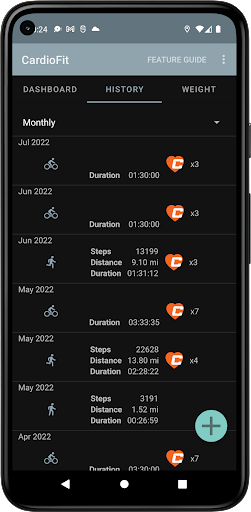 CardioFit Screen 2