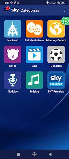 Android application Guía SKY screenshort