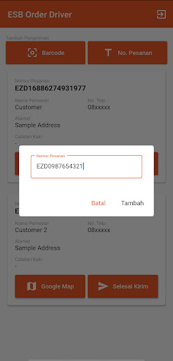 ESB Order Driver Screen 3