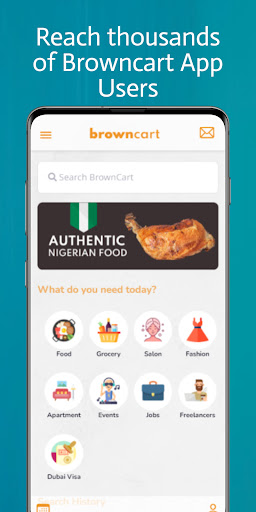 BrownCart: Event Advertiser Screen 2