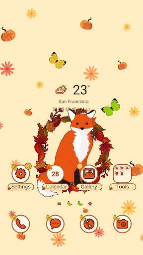 Android application Hello, Autumn Fox - Wallpaper screenshort
