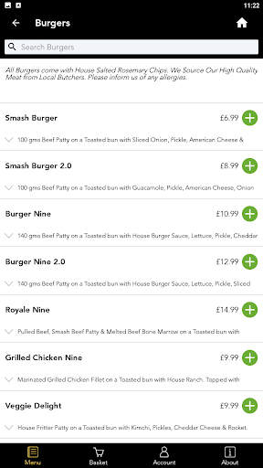 Burger Nine Screen 3