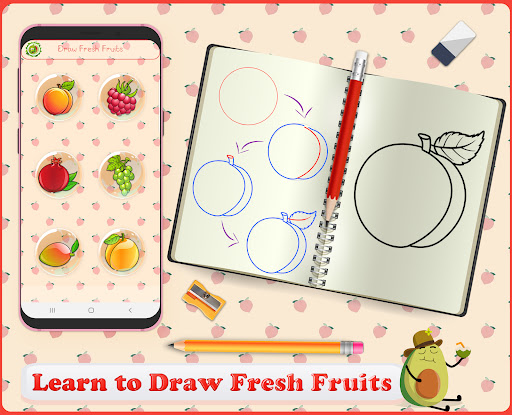 Learn How to Draw Fresh Fruits